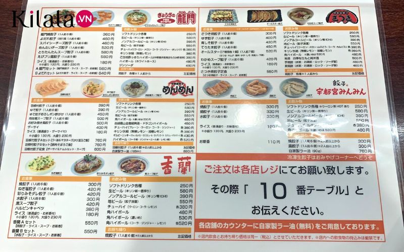 menu quán menu quán